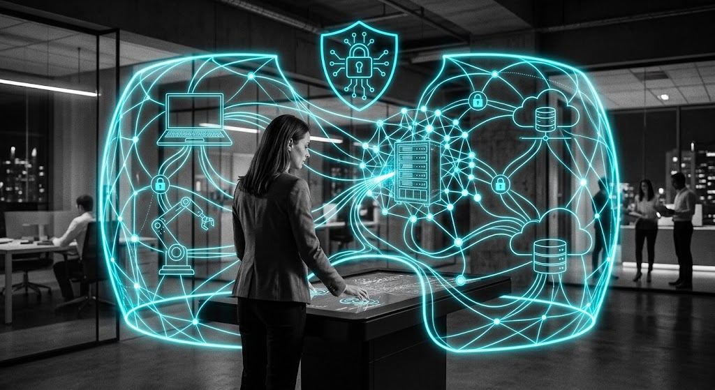Digitales Schutzschild vor einer vernetzten Systemlandschaft