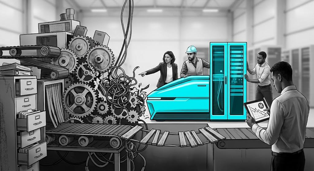 Komplexe Projektlage mit technischen und organisatorischen Engpässen